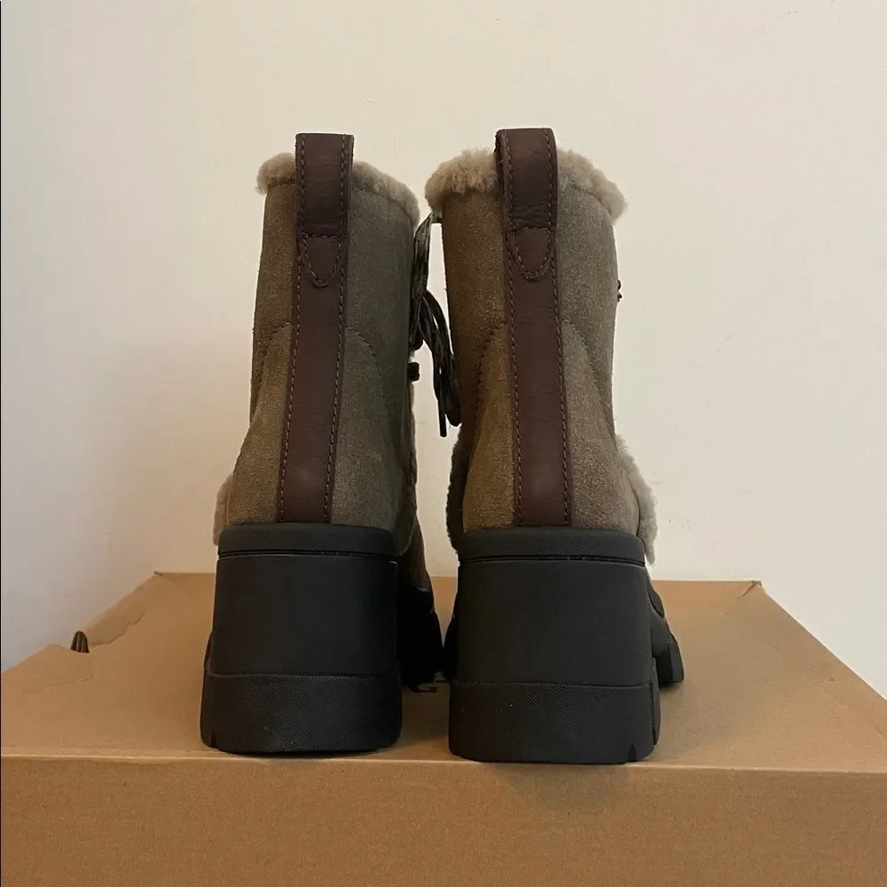 UGG Brooklyn Hiker Boots Hickory USA Women Size 11/UK 9/EU 42